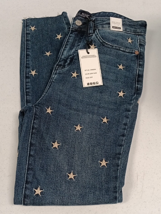 Judy Blue Denim - Judy Blue Dark Blue Star Appliqué Skinny Jeans NWT